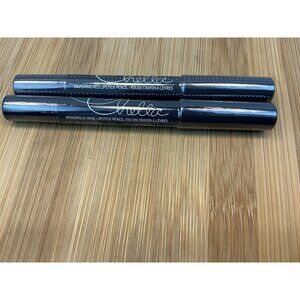 Chella Lipstick Pencil Ravishing Red And Wondrous Wine Each 0.10 Oz NIP